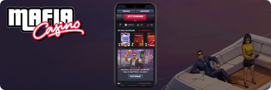 Auf dem Smartphone Mafia Casino